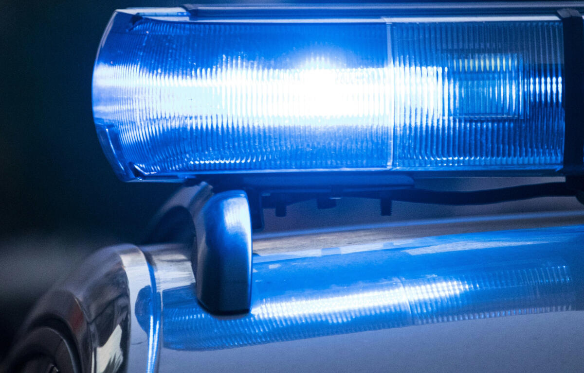 blue police lights
