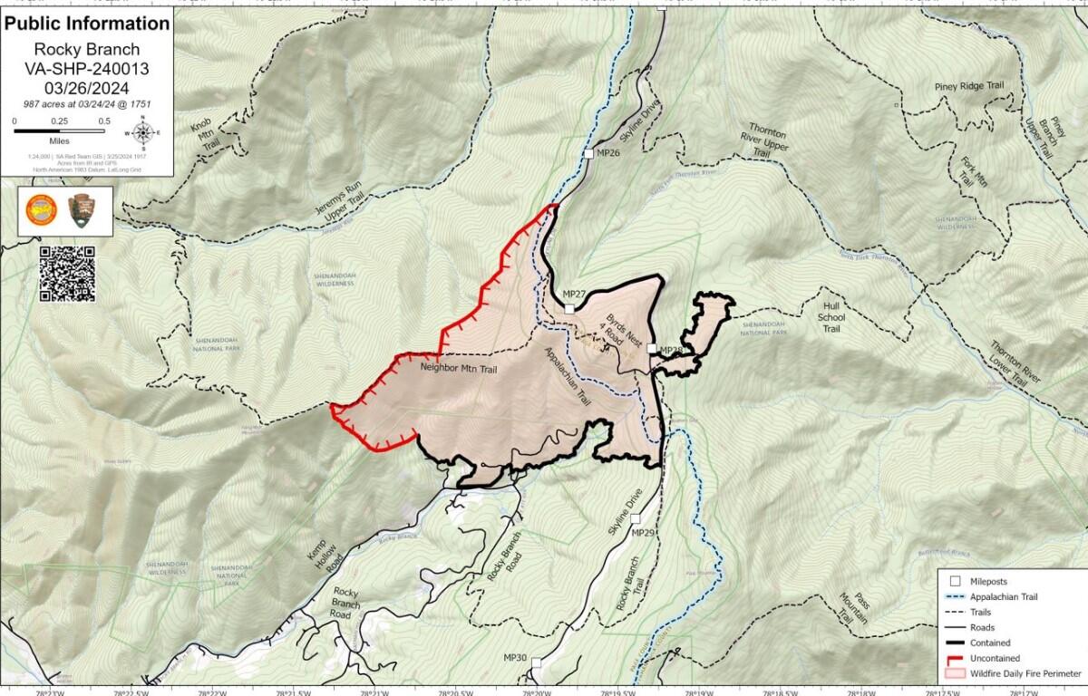 Rpcky Branch fire map 032624