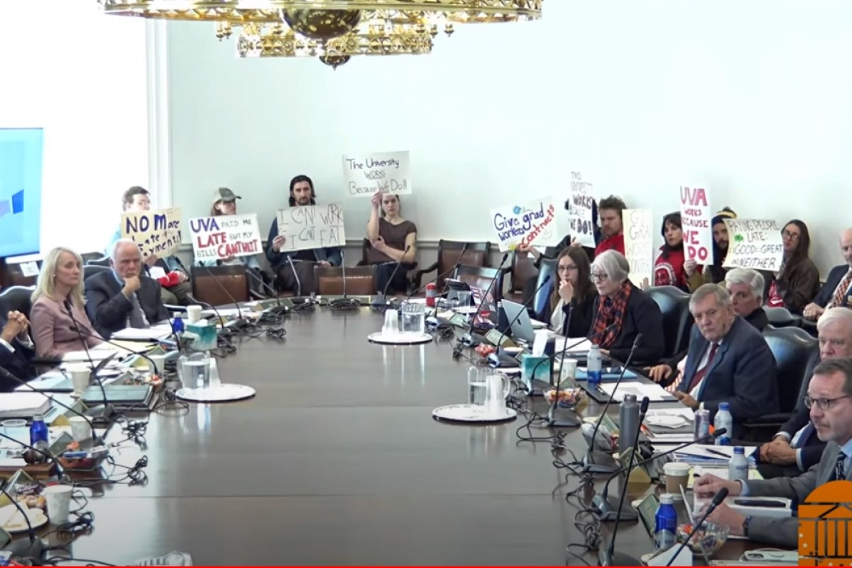 Grad students at UVA BOV
