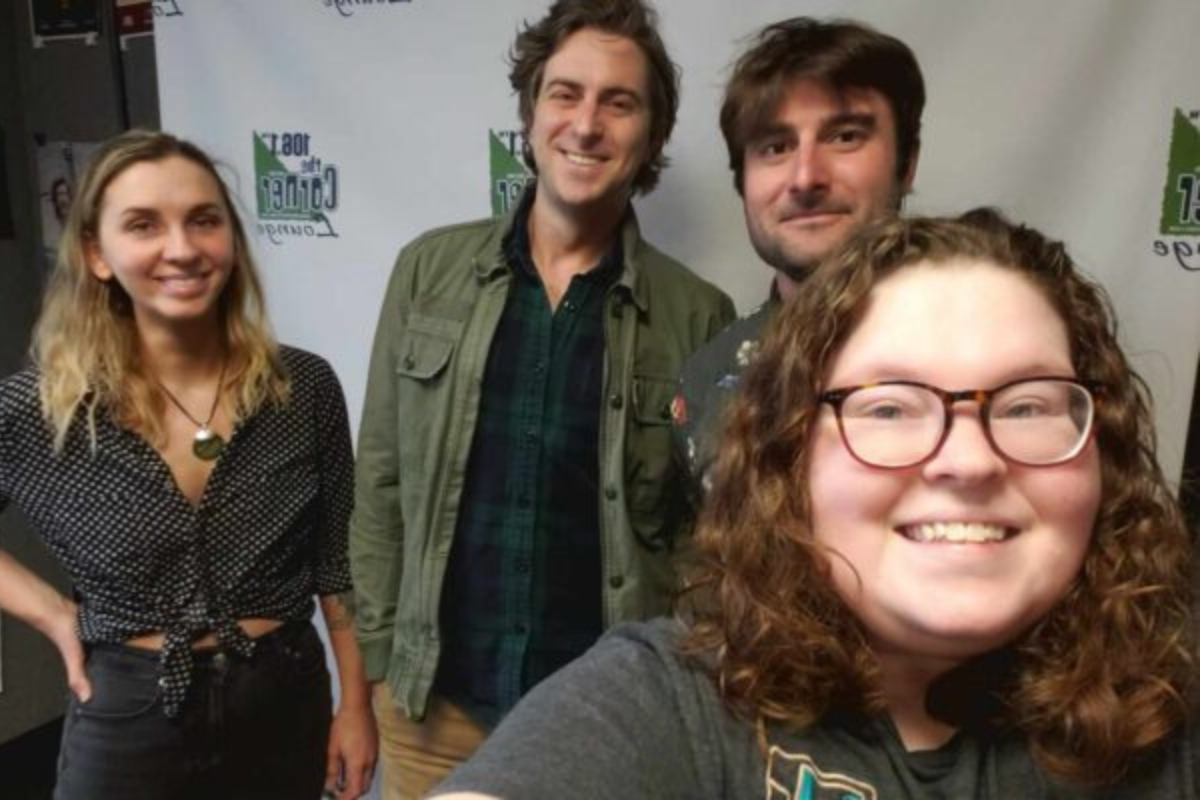 Adam's Plastic Pond in a selfie taken by 106.1 The Corner's Samantha in the Corner studio.