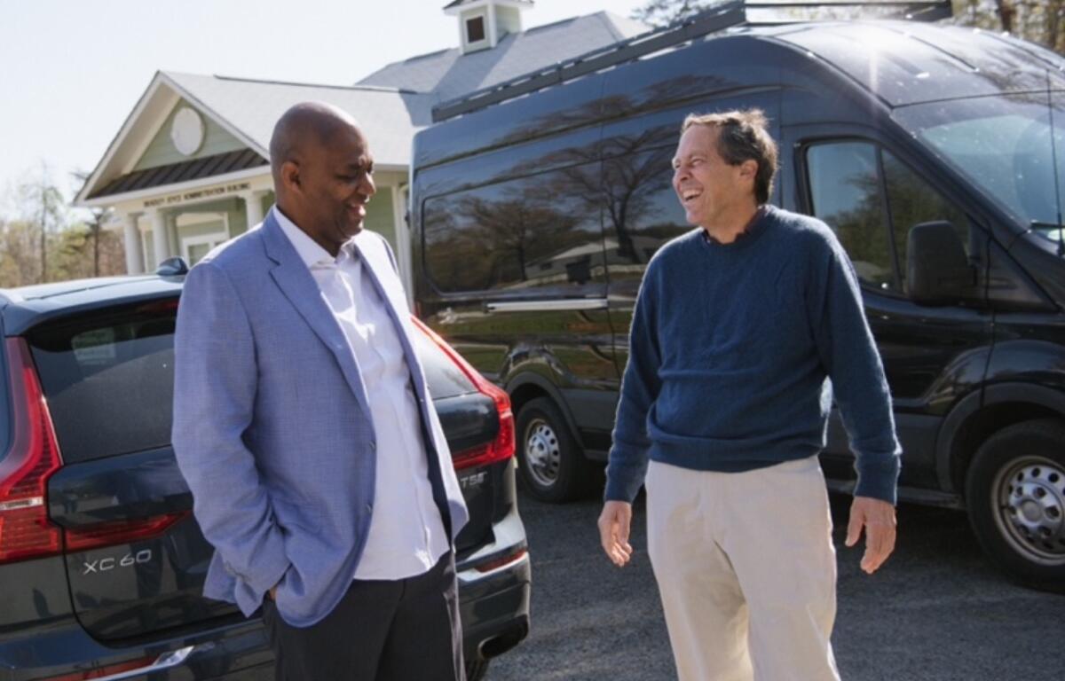 Bridge Ministry founder William Washington and filmmaker Chris Farina