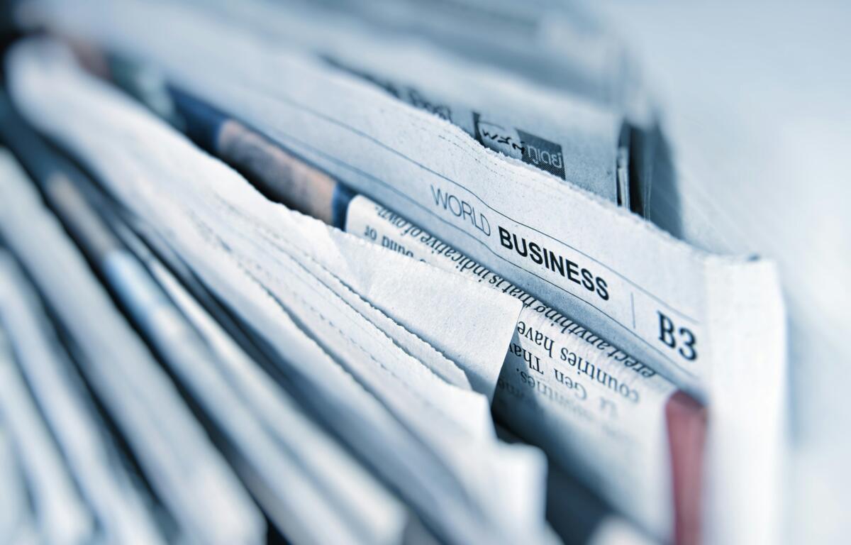 newspaper stack