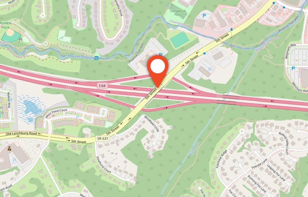 5th street i64 interchange map