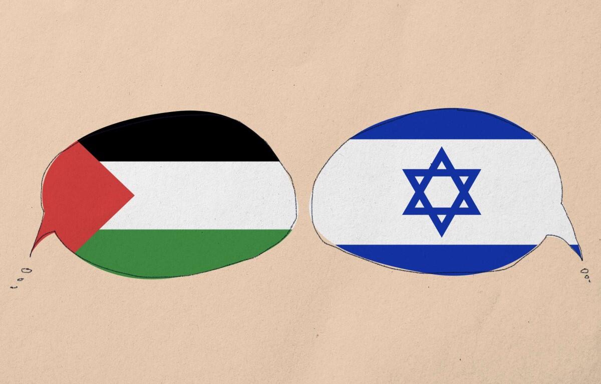 Israel Palestine discussion illustration