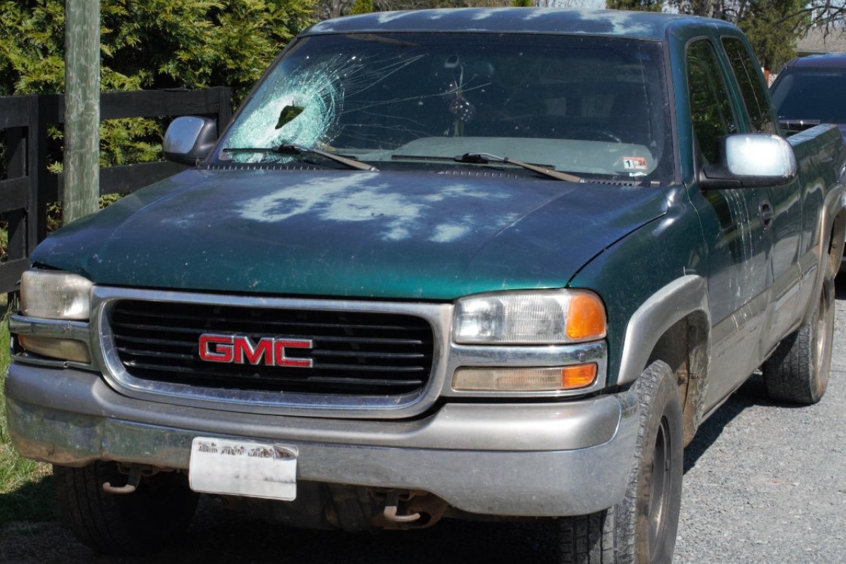 Vehicle damaged on Nahor Manor Road