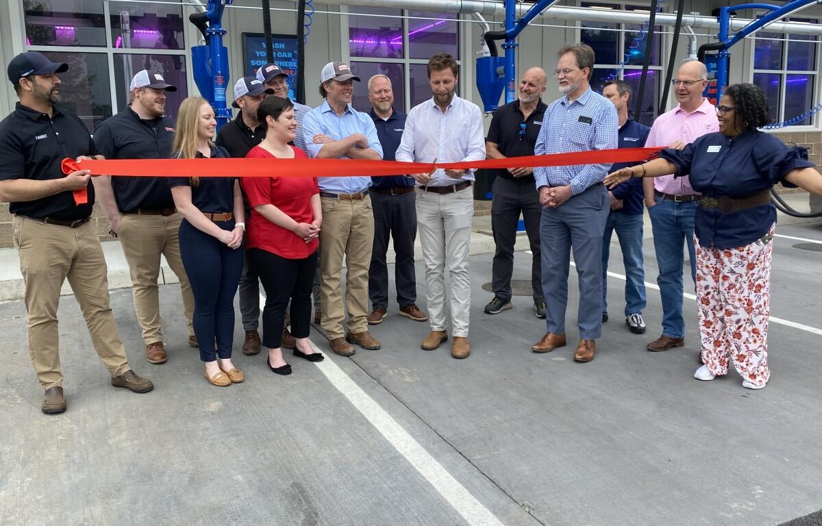 Tiger Wash Long Street ribbon cutting