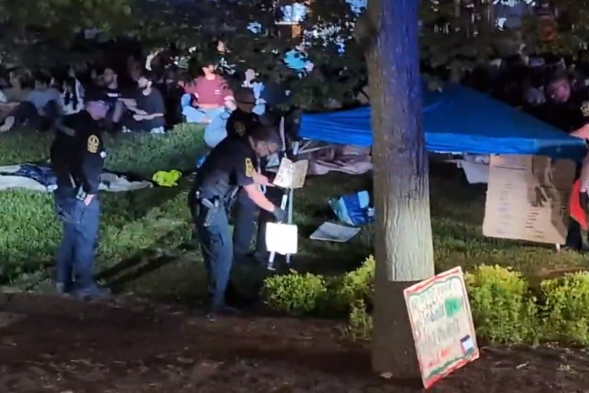 Va Tech pro-Palestine encampment