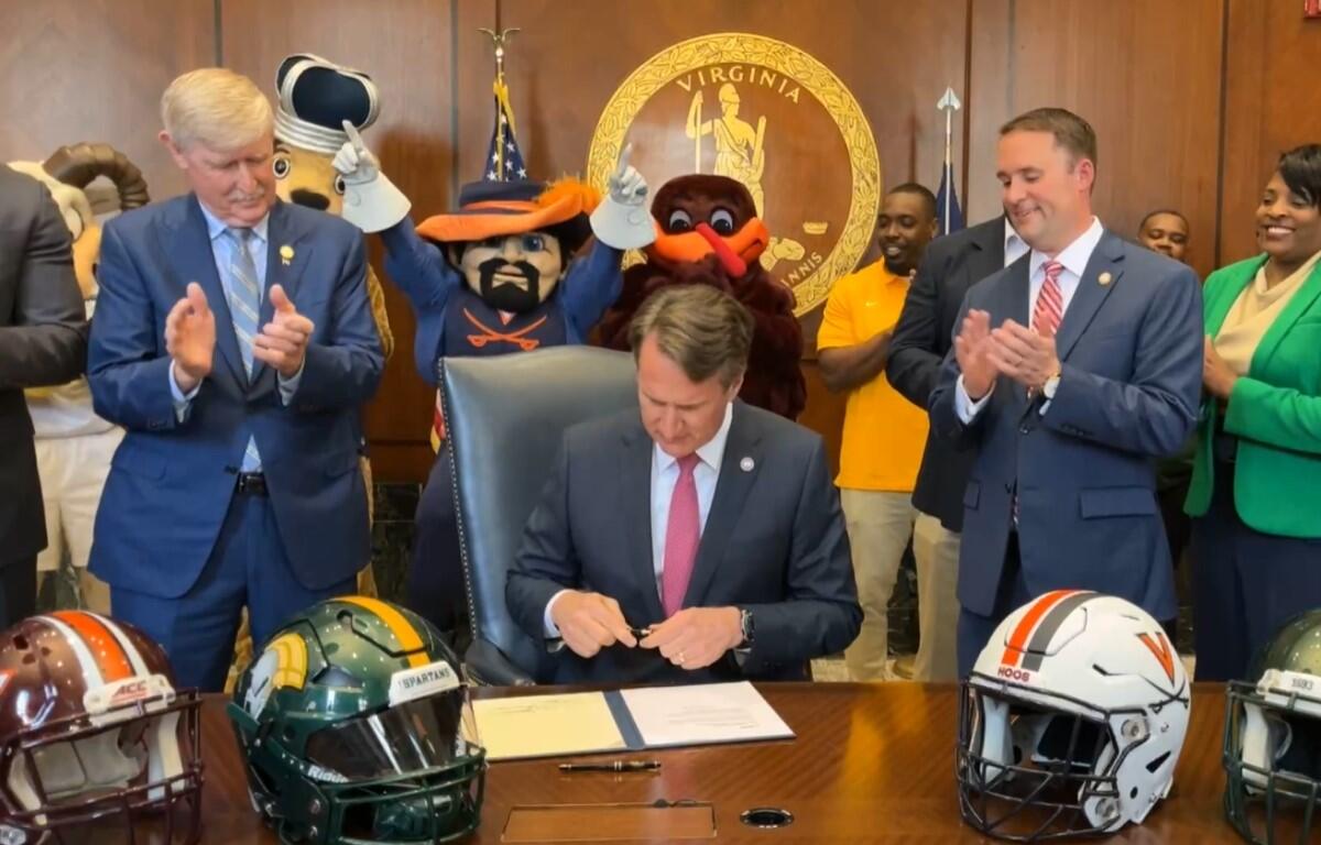 Gov Youngkin NIL bill signing