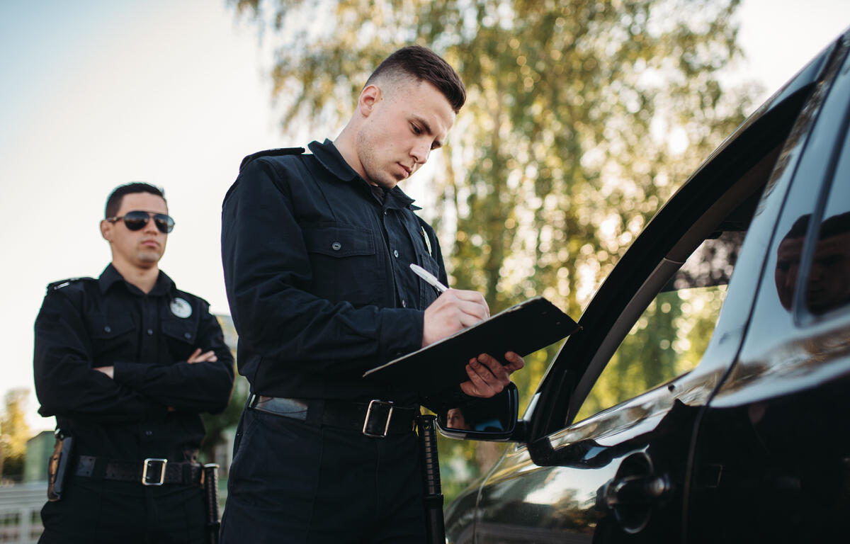 police traffic stop