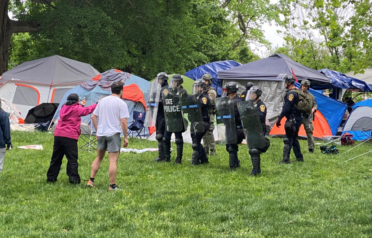 UVA encampment breakup