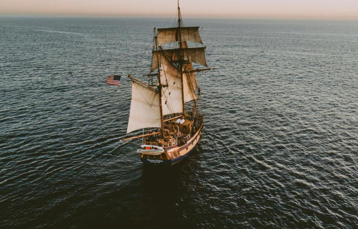 ship on ocean