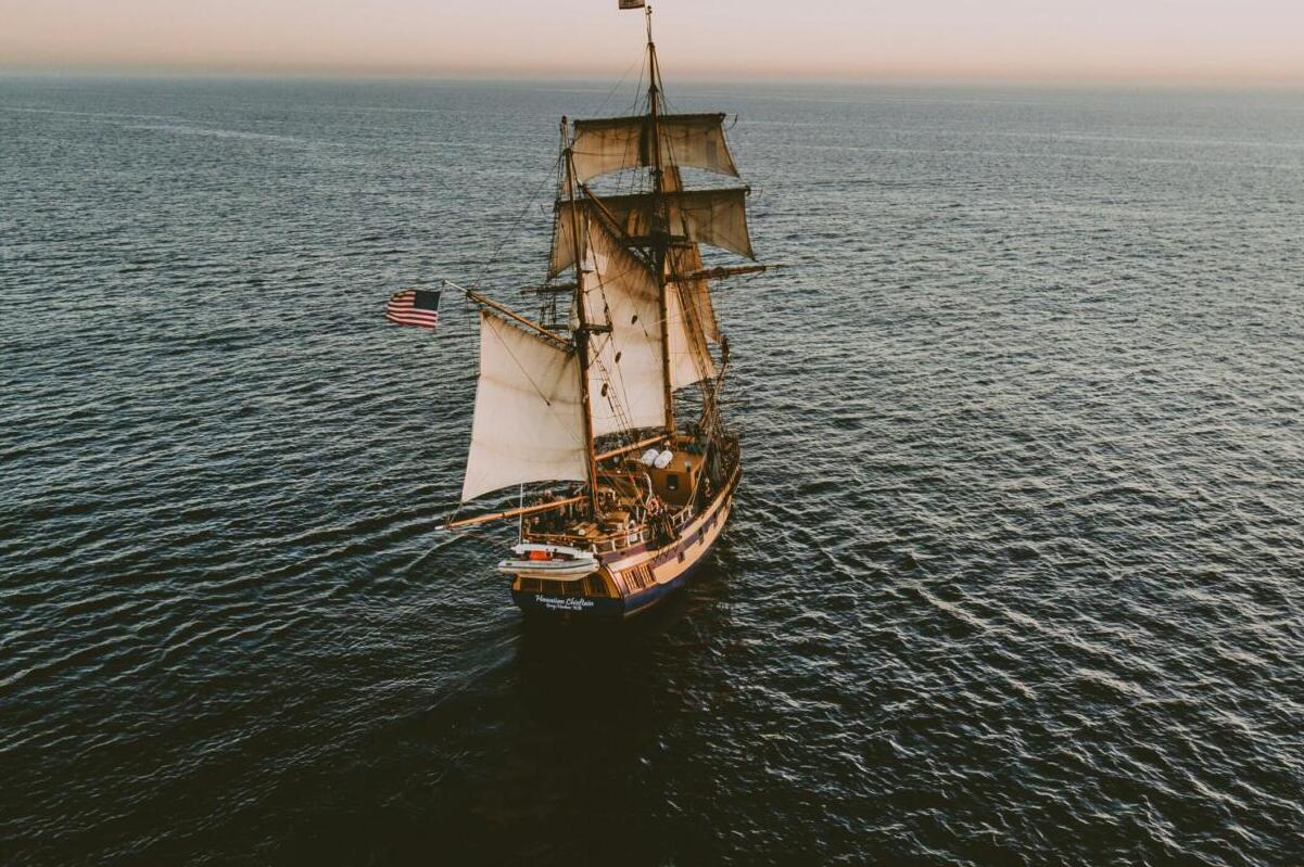 ship on ocean