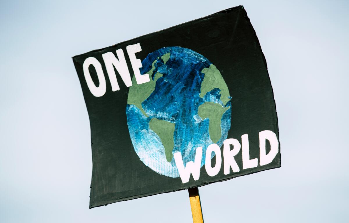 climate change sign