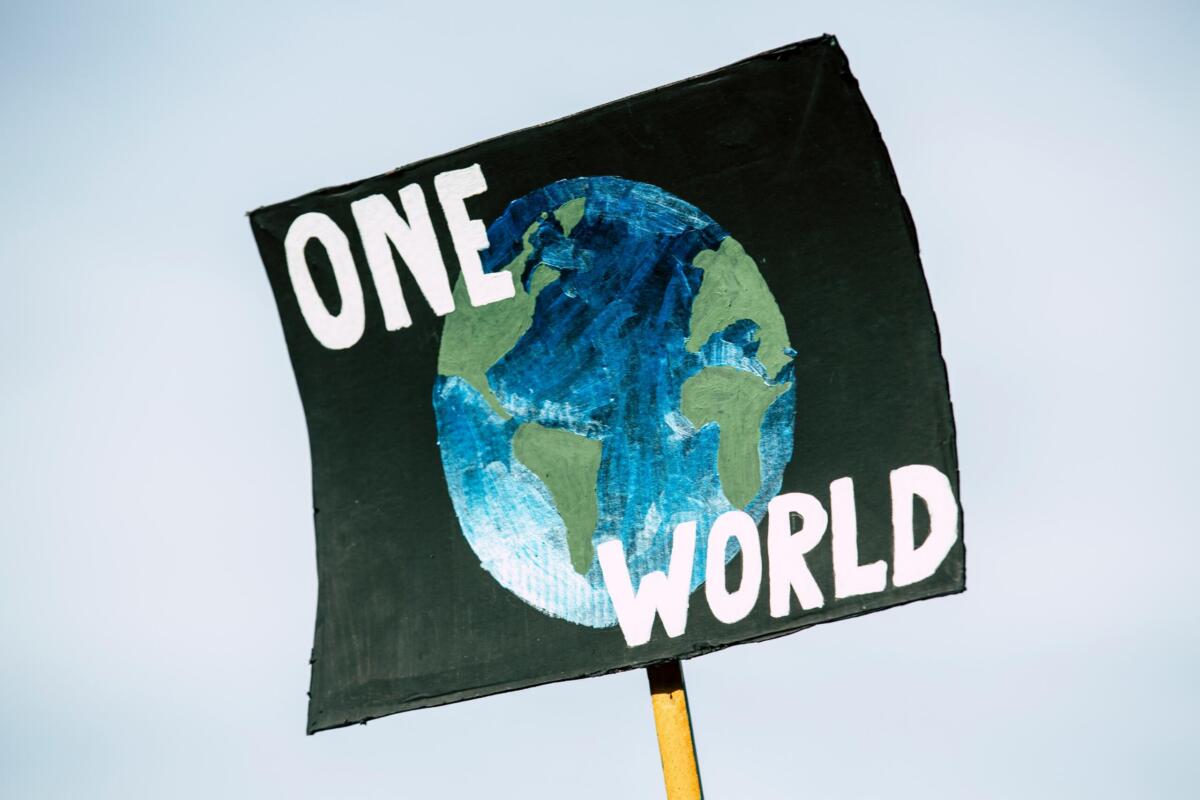 climate change sign