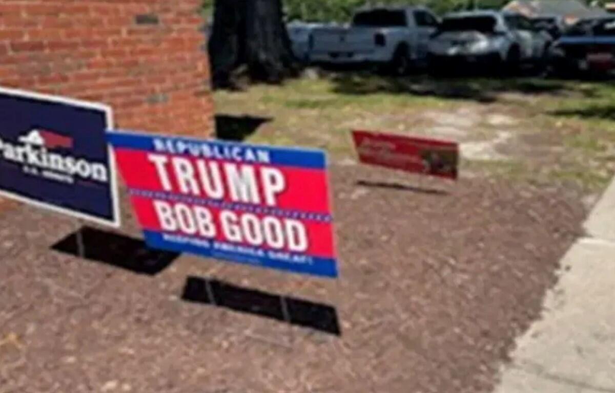 Trump Bob Good yard sign