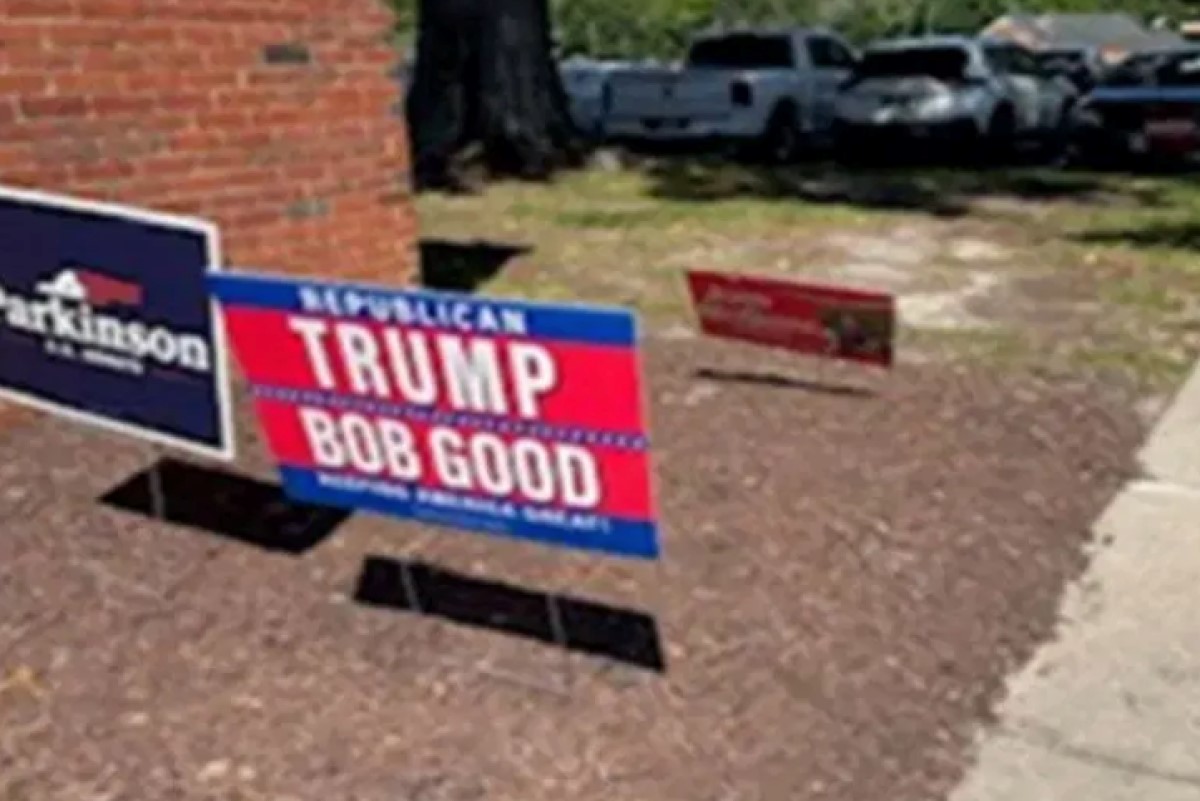 Trump Bob Good yard sign