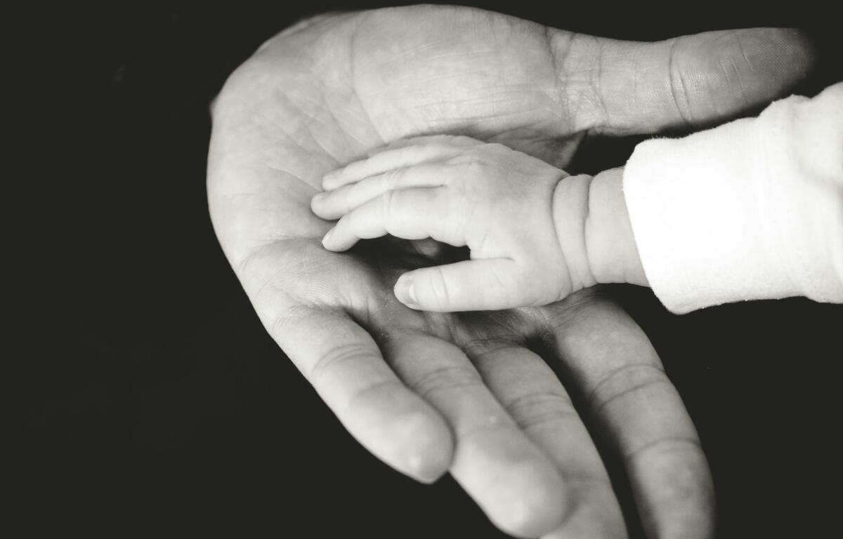 parent and child hands