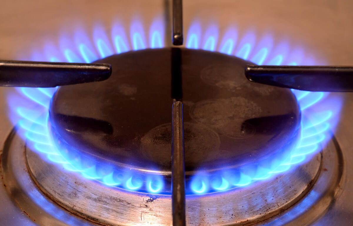 natural gas stove burner