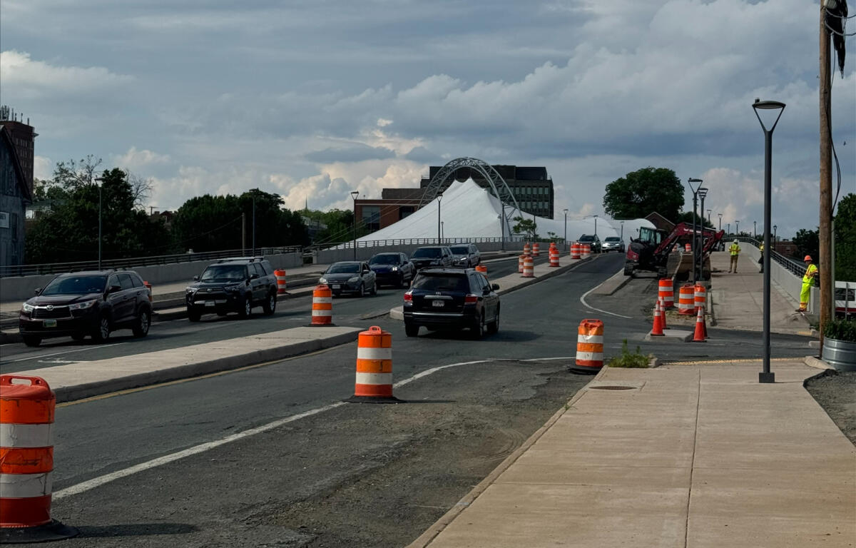 Belmont Bridge construction