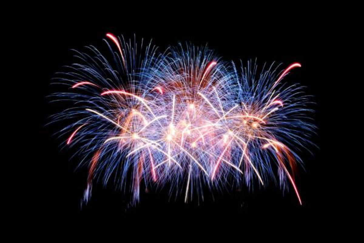 fireworks closeup