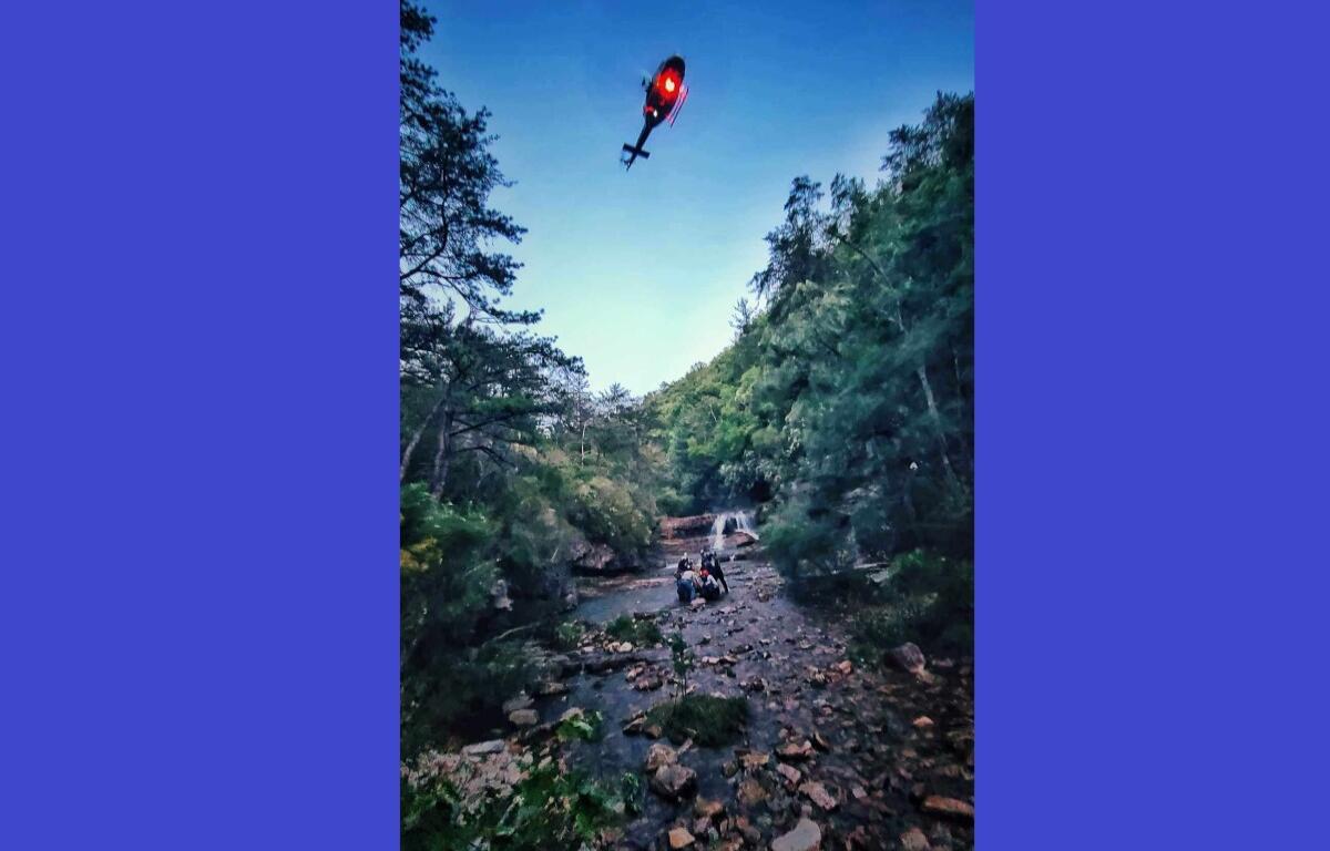 St Mary's River Augusta chopper rescue image