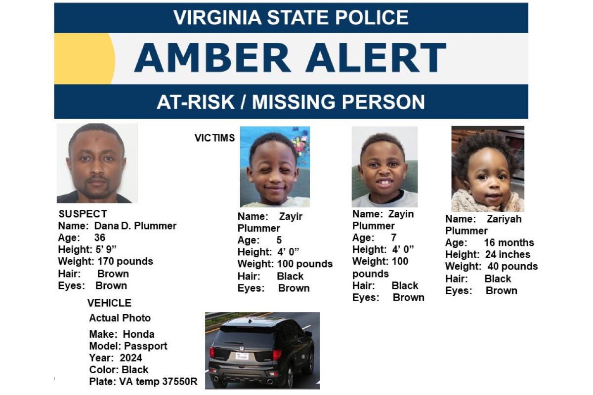 Va Beach Amber Alert poster