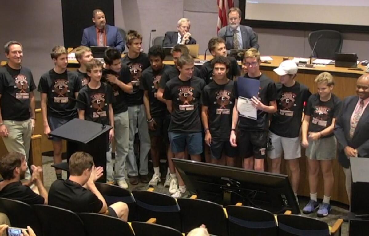 CHS boys tennis team