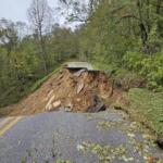 Gooch Gap, NC MP 336 road washout