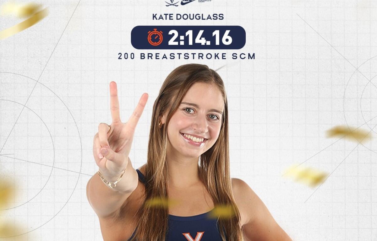 Kate Douglass UVA WR graphic