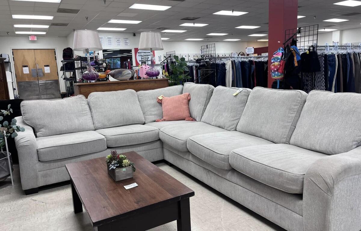 interior Salvation Army Thrift Store