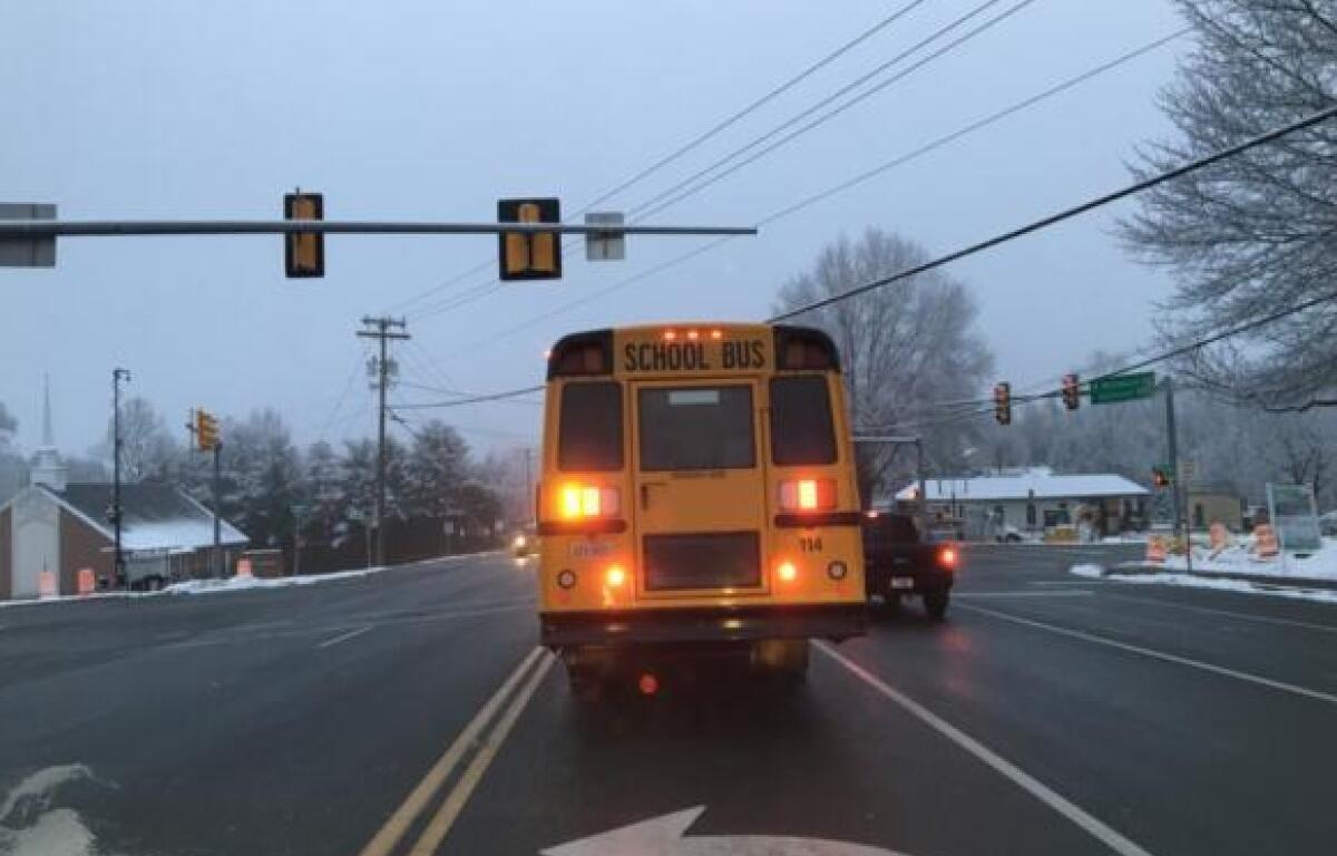 school bus on hydraulic