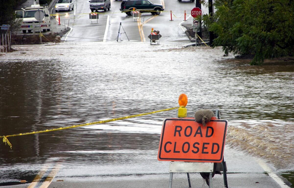 flooded street