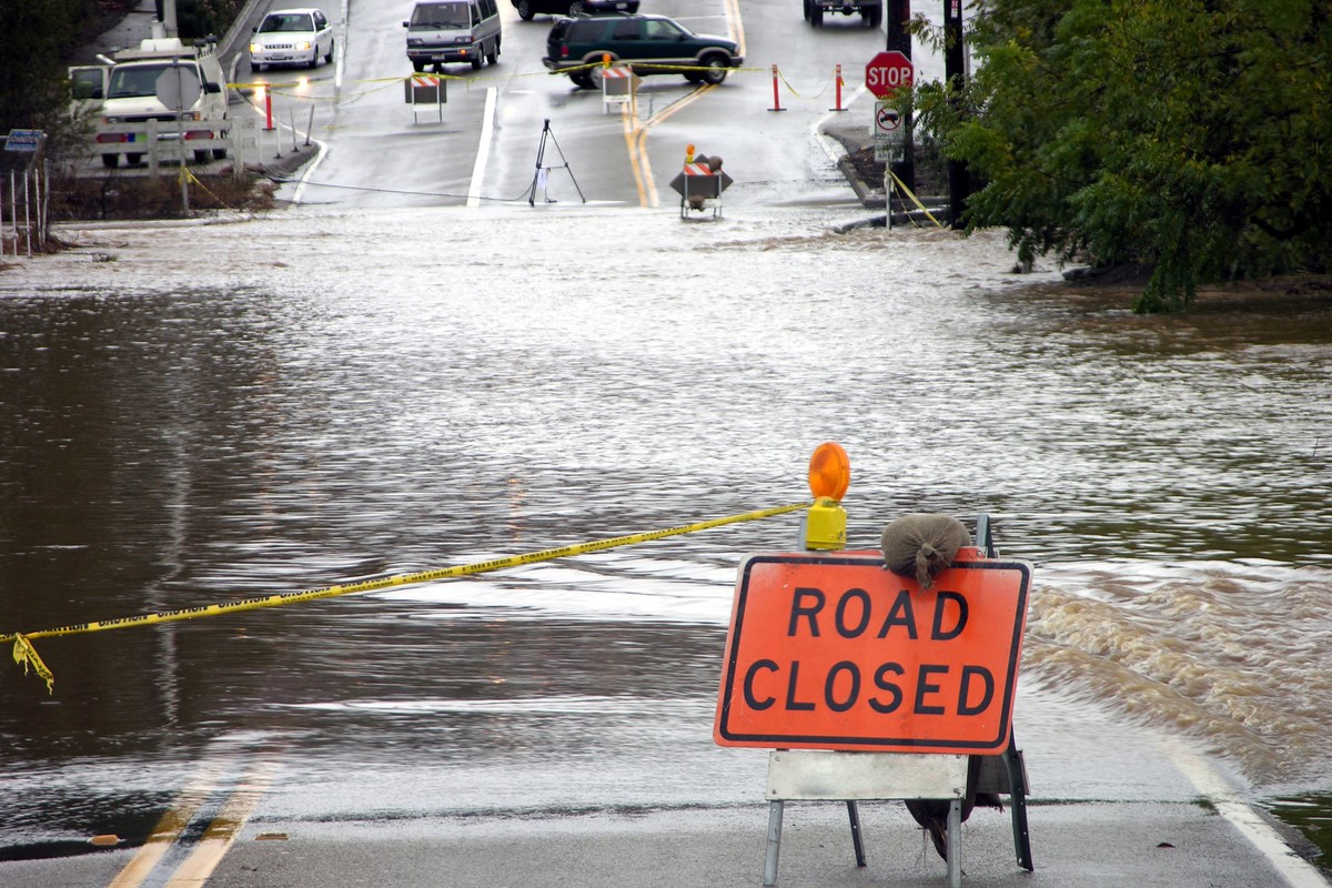 flooded street