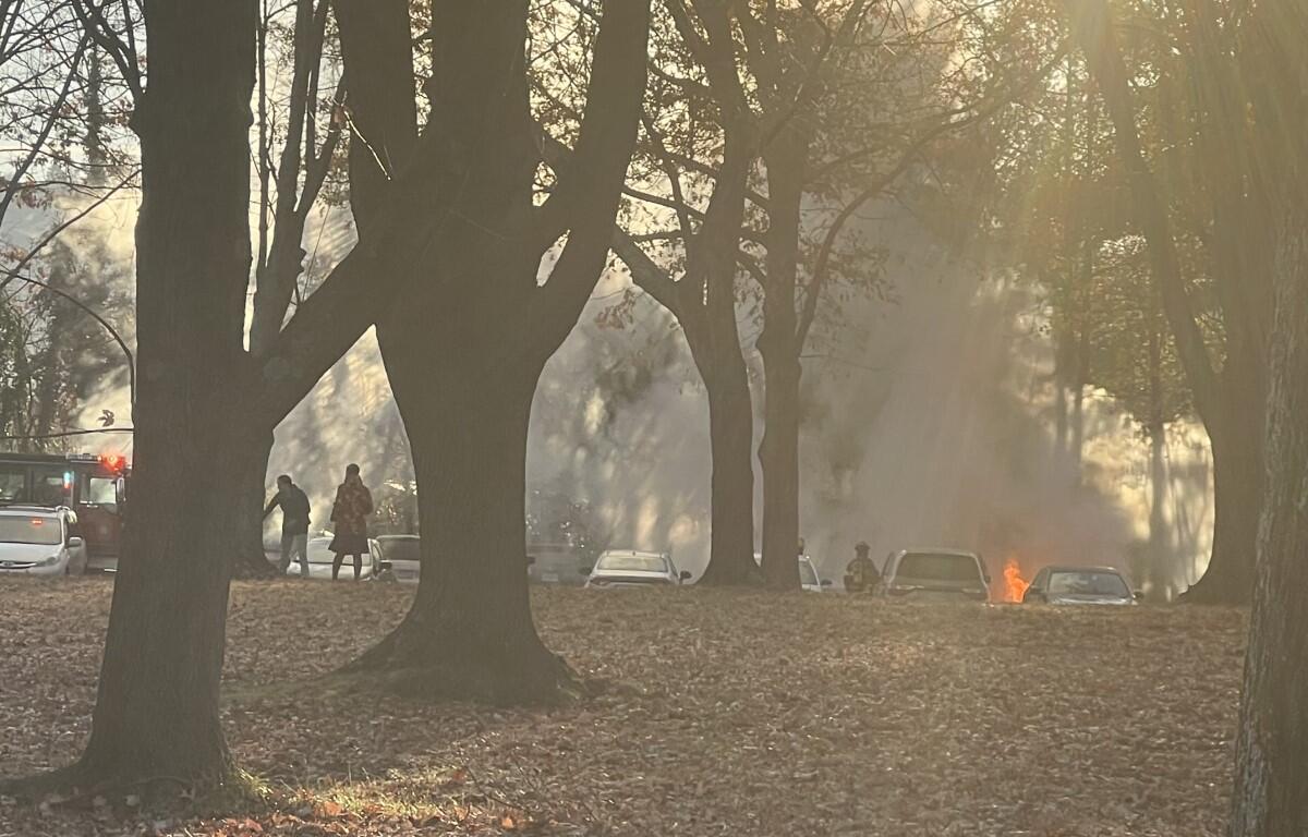 Jackson Via parking lot fire