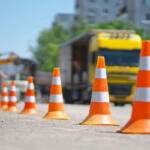 roadwork traffic cones