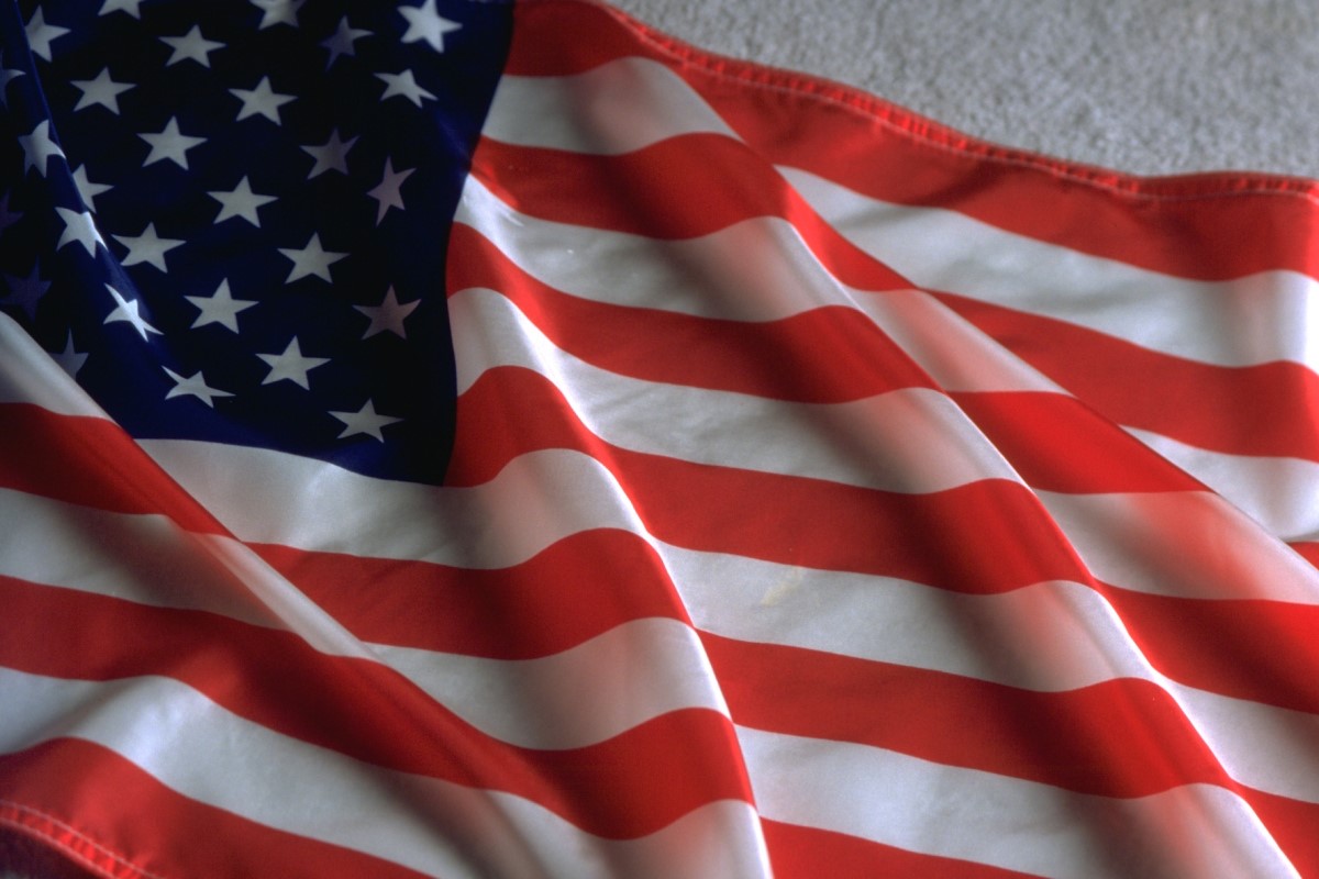 Wind blowing flag
