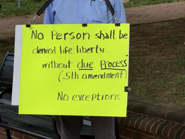 ICE protest sign