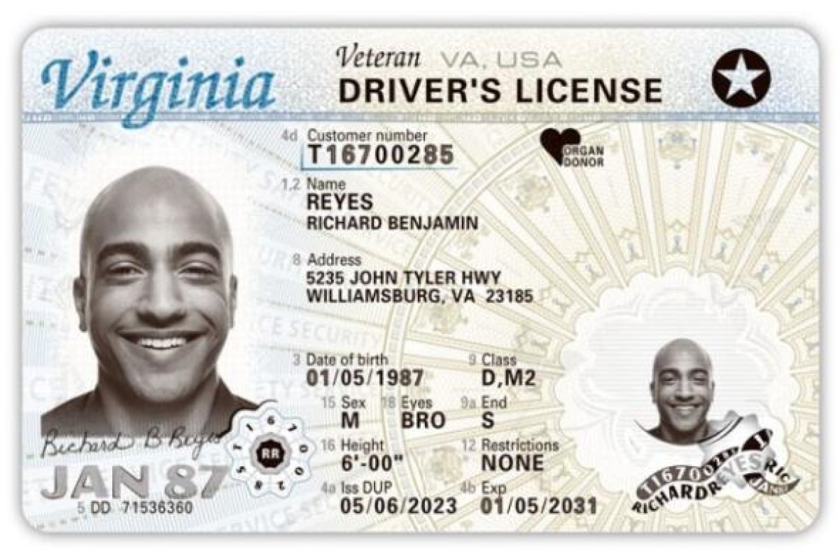 REAL ID example