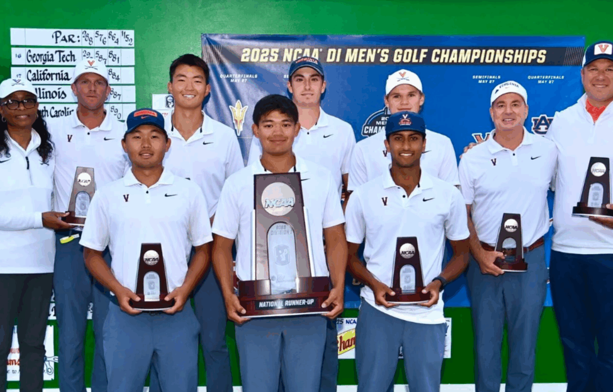 Virginia Men's Golf Finish Runners Up in 2025 NCAA