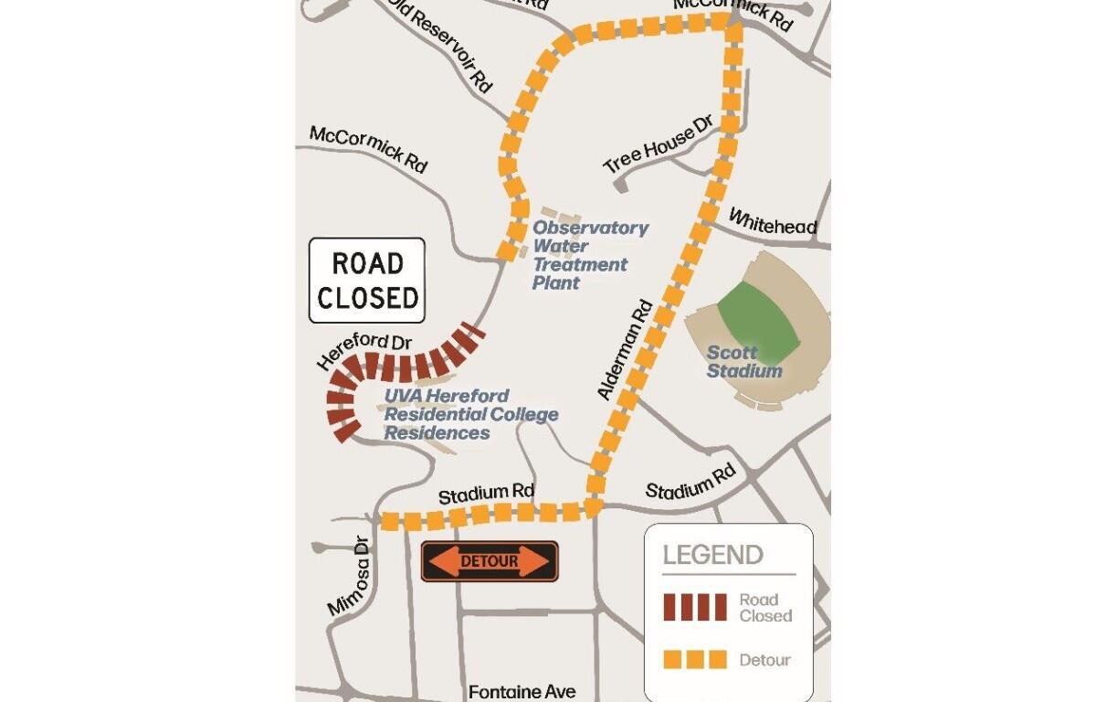 Pipe installation Observatory detour