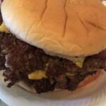 Smash burger from Riverside Lunch in Charlottesville VA