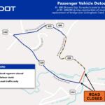 Crozet roundabout passenger detour map