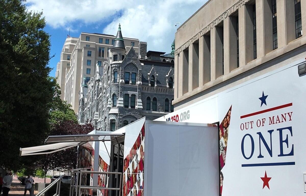 VA250 Mobile Museum at Capitol Square