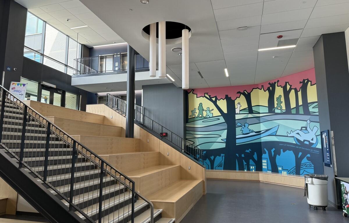 Cville Middle commons area