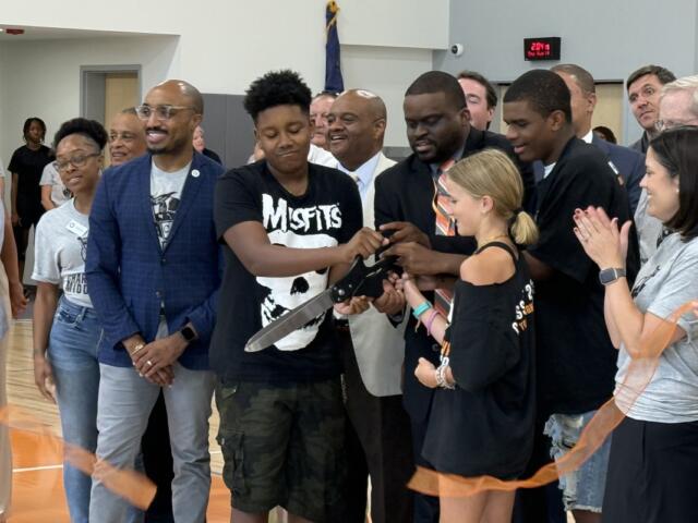 Cville Middle ribbon cutting