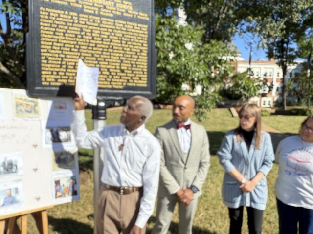 Charles Alexander addresses gathering
