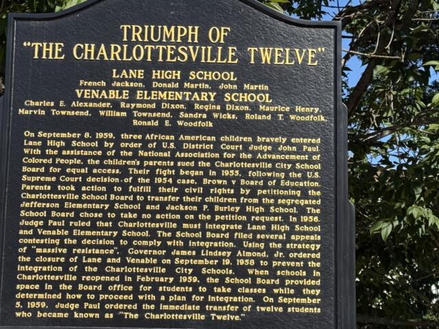 Cville 12 Lane High marker