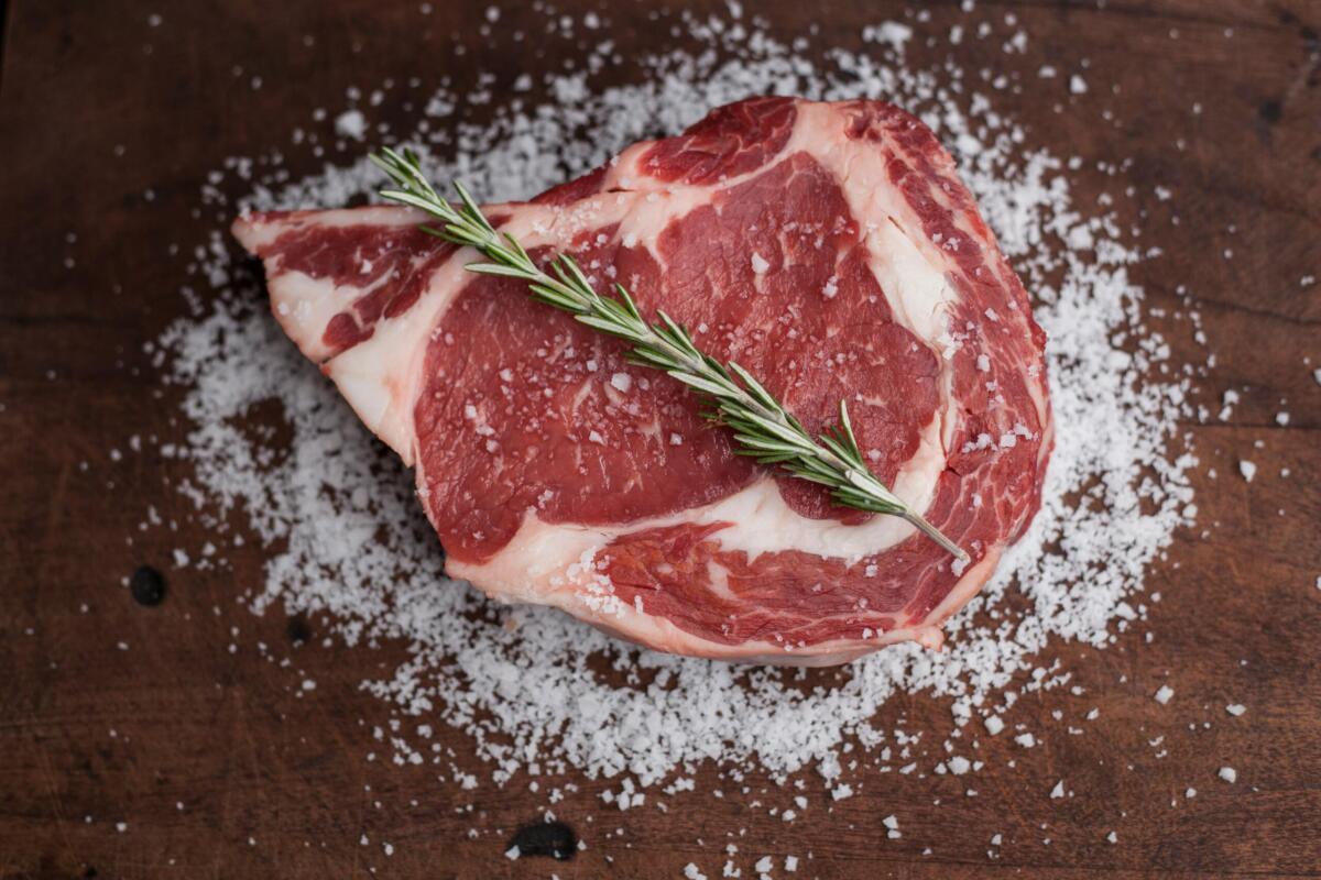 steak on salt