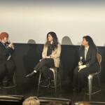 Melody Roscher and Saba Zerehi at Bird in Hand post-screening discussion.