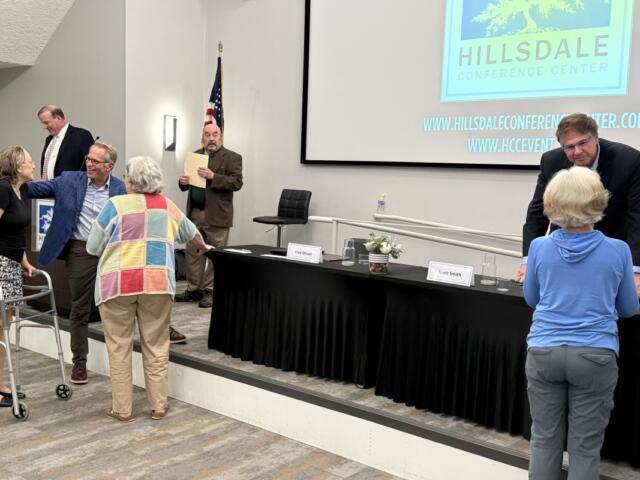 Fred Missel, left, Scott Smith, right